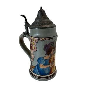 Antique Matthias Girmscheid Beer Stein, #925 1880's
